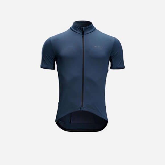 |•VAN RISEL•| Men's Short Sleeve Summer Road Bike Jersey - Endurance Blue/Grey M - Picture 11 of 16
